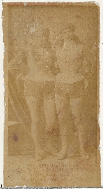 W. Duke, Sons & Co., Card Number 322, Empire Group, from the Actors and Actresses series (N145-7) issued by Duke Sons & Co. to promote Duke Cigarettes