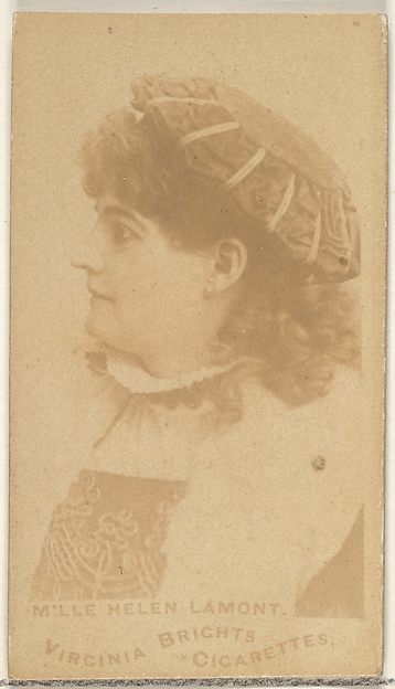 Allen & Ginter, Mlle. Helen Lamont, from the Actors and Actresses series (N45, Type 1) for Virginia Brights Cigarettes