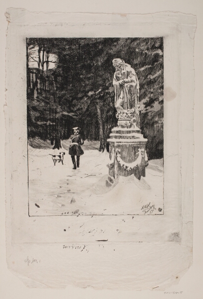 Hans Nikolaj Hansen, Vinter. Fredensborg slotspark