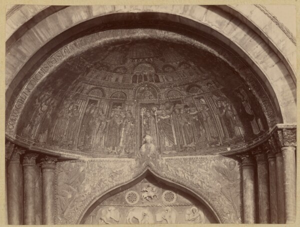 Unknown, [Painting underneath interior arch]
