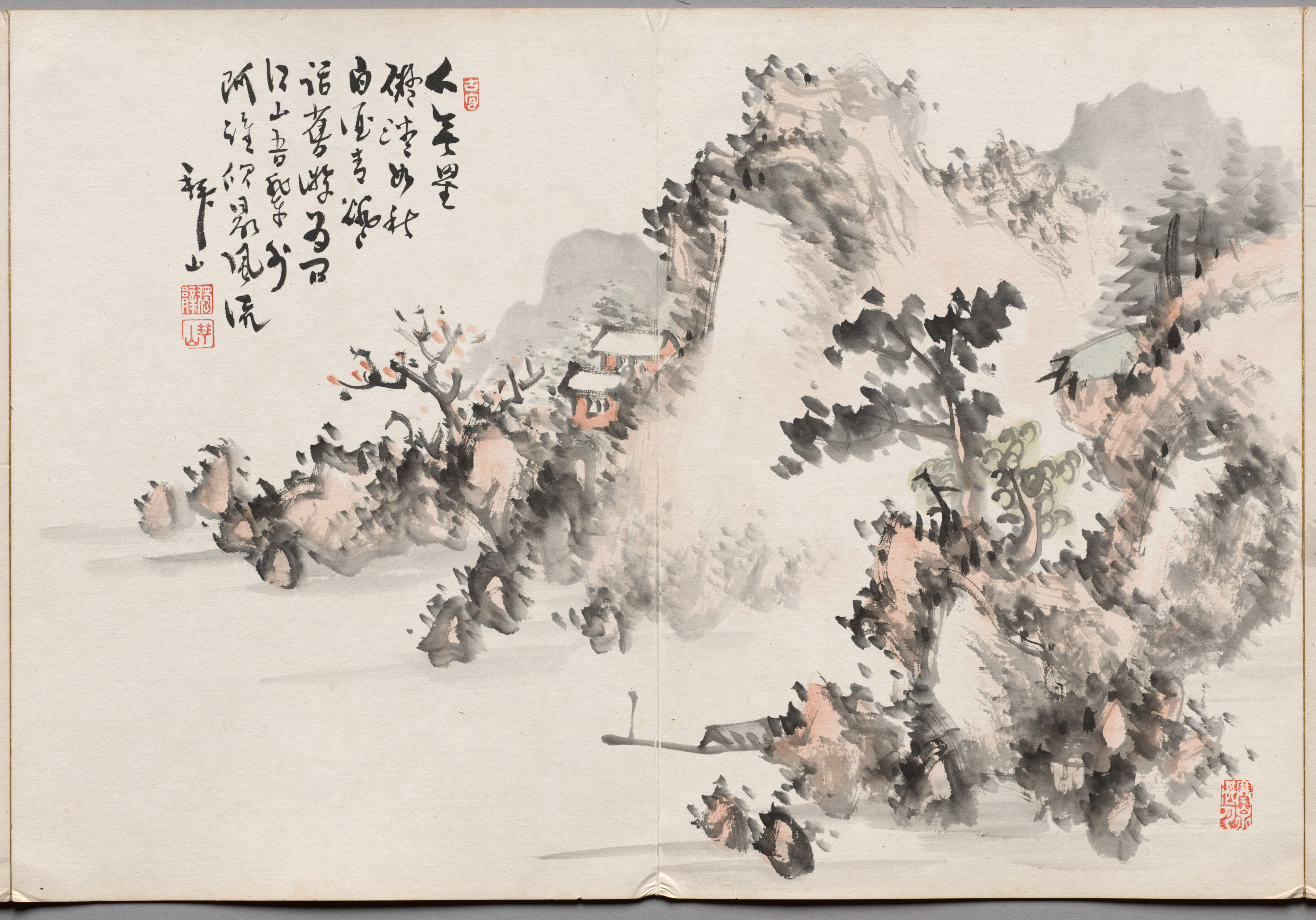 Yoshitsugu Haizan, Painting Eight from Album of Paintings by Haizan