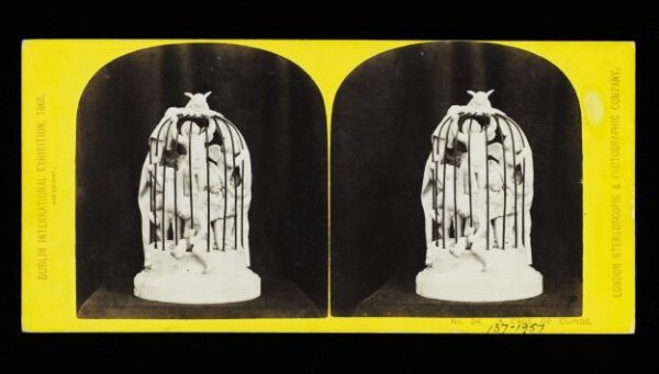 London Stereoscopic and Photographic Company, 'A Cage of Cupids' at the Dublin International Exhibition 1865