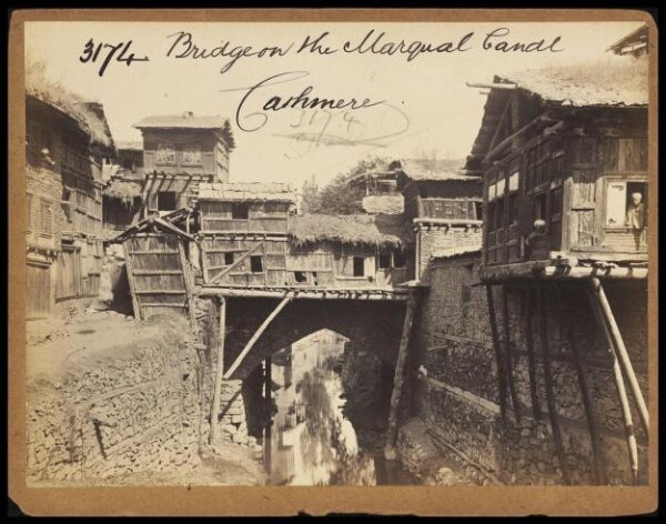 Francis Frith, Bridge on the Marqual Canal.  Cashmere
