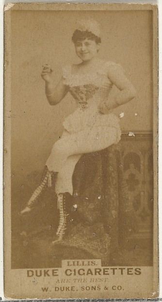 W. Duke, Sons & Co., Miss Lillis, from the Actors and Actresses series (N145-7) issued by Duke Sons & Co. to promote Duke Cigarettes