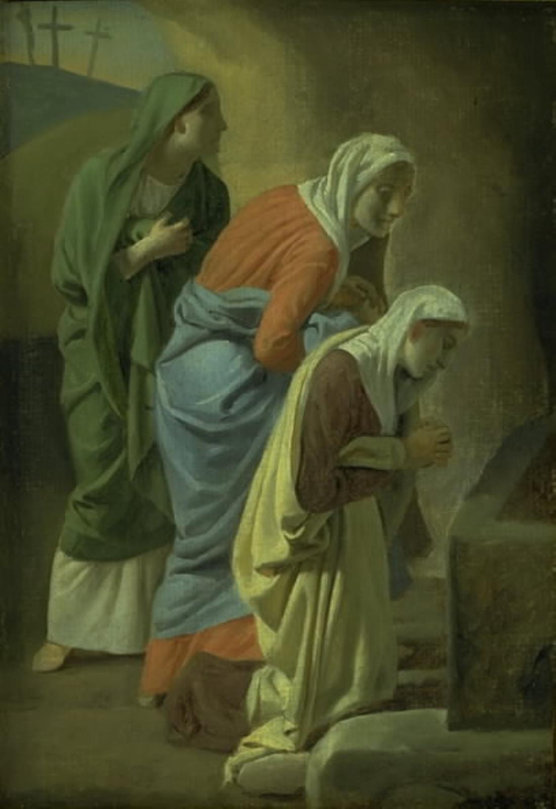 C.W. Eckersberg, De tre kvinder ved Kristi grav. Skitse