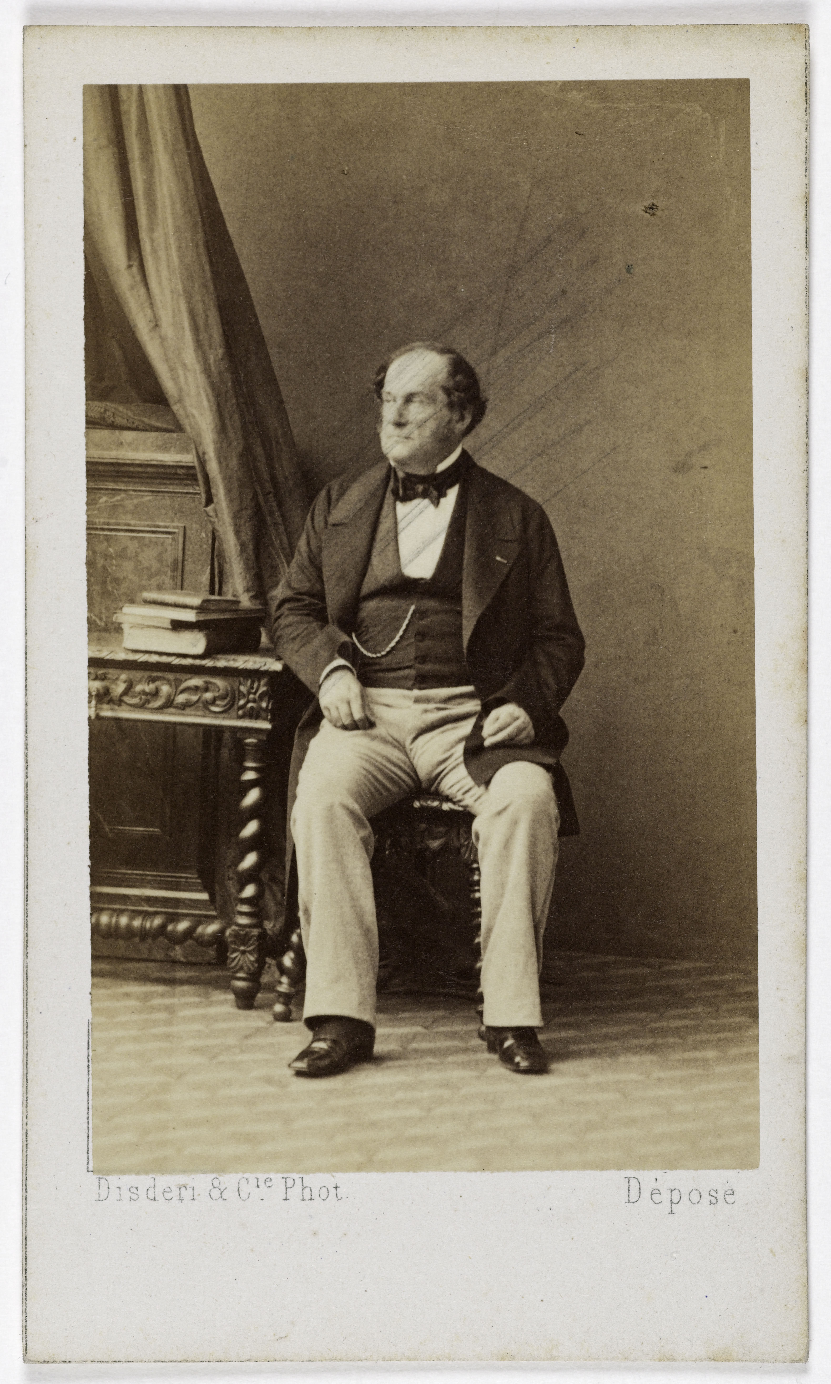 Disderi & Cie, Portrait de Charles-Marie-Tanneguy Duchâtel (comte, 1803-1867), (homme politique, collectionneur d'art)
