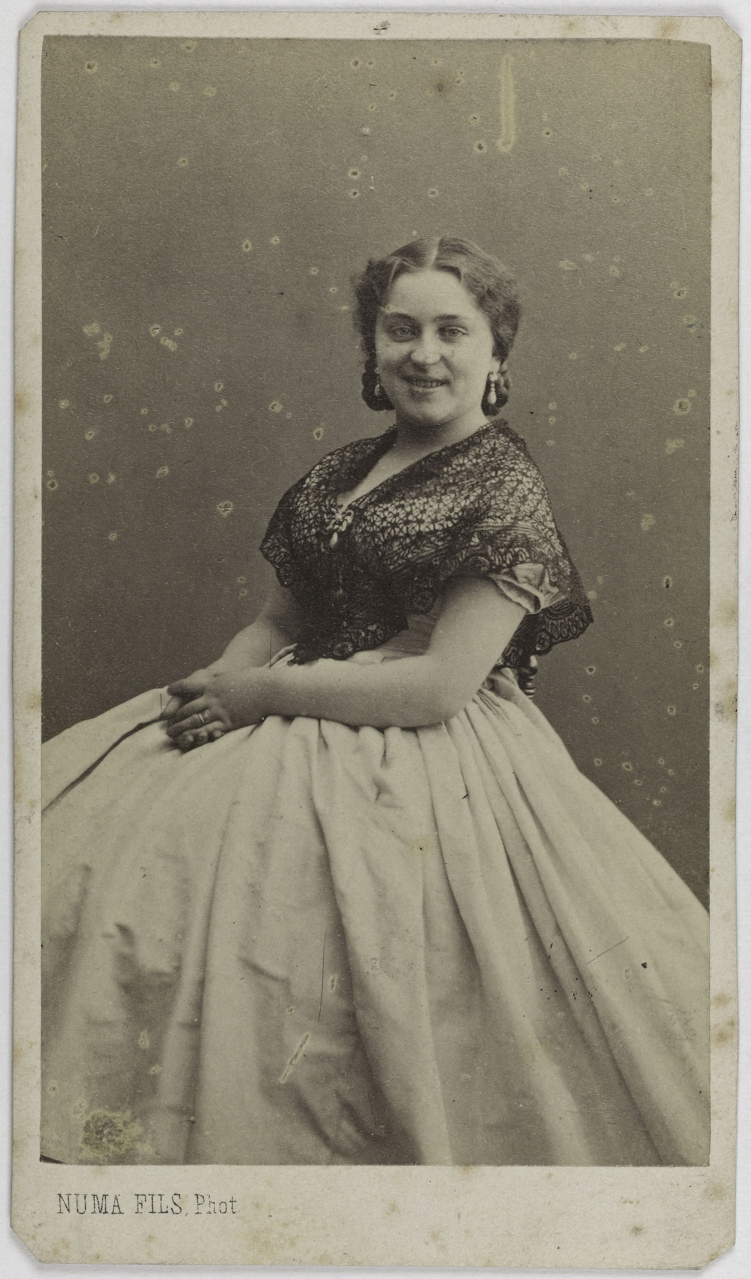Numa Fils, Portrait d'Adeline Blanche Pierson, (1842-1919), (actrice)