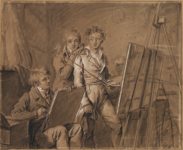 Louis-Léopold Boilly, Three Young Artists in a Studio
