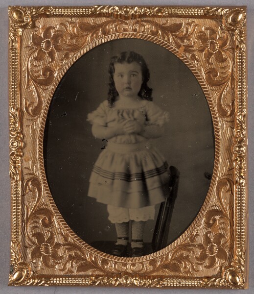 Unknown, [Portrait of a Little Girl Standing on a Chair]