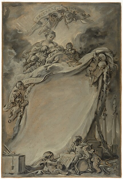 François Boucher, Diploma of the Freemasons of Bordeaux