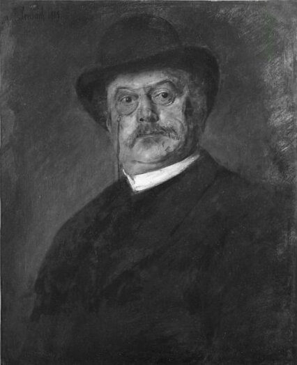 Franz von Lenbach, Portrait of a man "Bankdirektor Friedr. von Schauss"