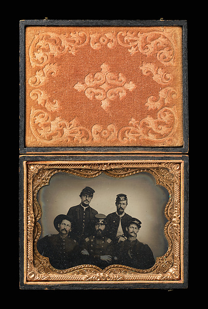 Unknown, [Five Union Civil War Soldiers in Studio]