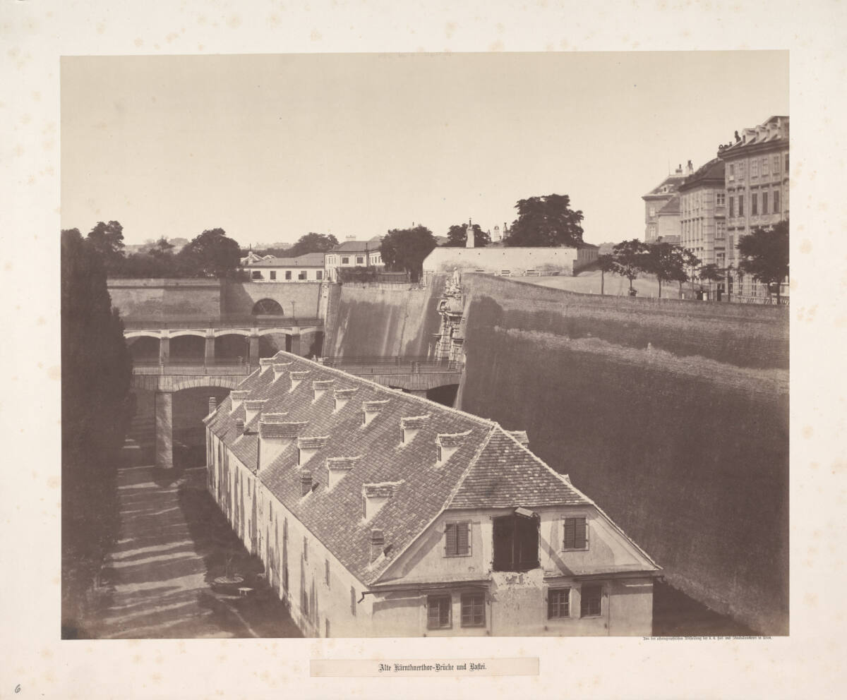K.K.Hof-undStaatsdruckereiWien, Altes Kärnthnerthor-Brücke und Bastei