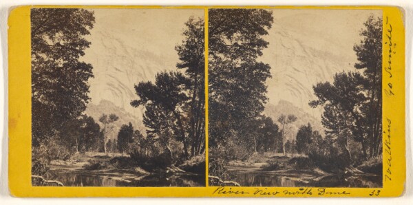 Carleton Watkins, River View with Dome (#33)