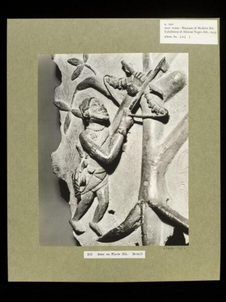 Walker Evans, Relief with Hunter.  Benin