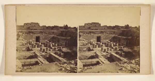 Francis Frith, [The Temple of Medineh Hobou, Thebes]