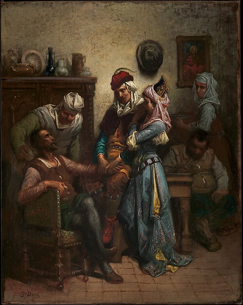 Gustave Doré, Don Quixote and Sancho Panza Entertained by Basil and Quiteria