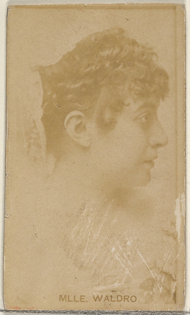 Allen & Ginter, Mlle. Waldro, from the Actors and Actresses series (N45, Type 8) for Virginia Brights Cigarettes