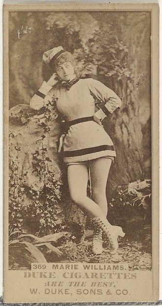 W. Duke, Sons & Co., Card Number 369, Miss Marie Willliams, from the Actors and Actresses series (N145-7) issued by Duke Sons & Co. to promote Duke Cigarettes