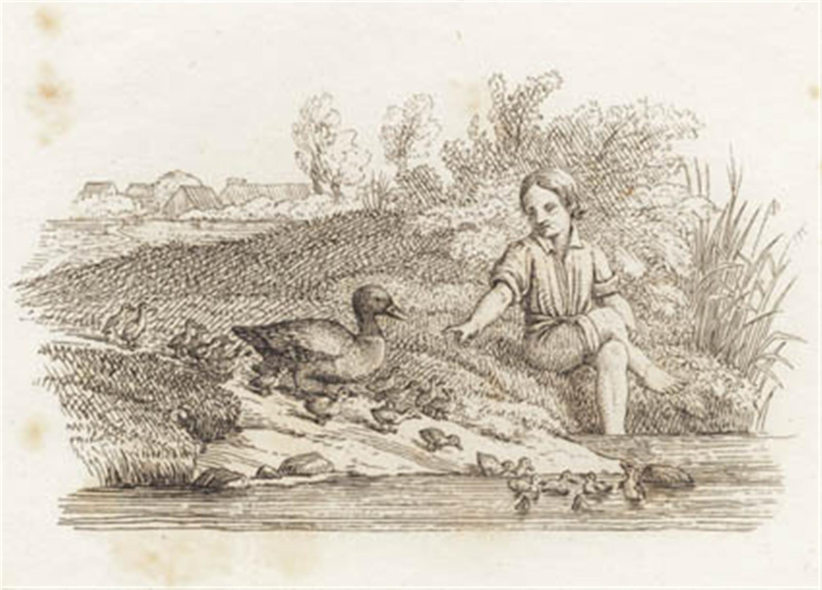 Martinus Rørbye, Illustration til "Halvhundrede Fabler for Børn" af Hey