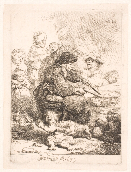 Rembrandt van Rijn, Kone der bager pandekager