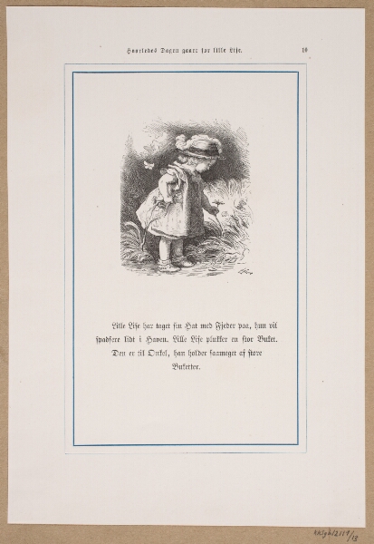 Lorenz Frølich, Illustration til "Hvorledes Dagen gaaer for Lille Lise"