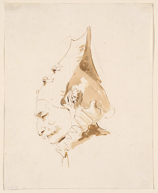 Giovanni Battista Tiepolo, Head of a Man in Profile to the Left