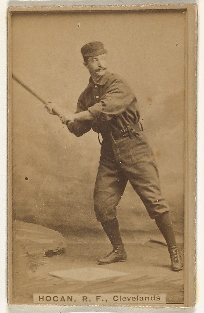 Goodwin & Company, Mortimer Edward Hogan, Right Field, Cleveland, from the Old Judge series (N172) for Old Judge Cigarettes