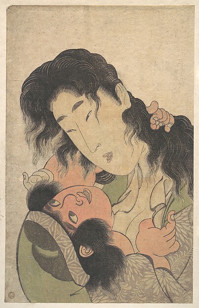 Kitagawa Utamaro, Yamauba Playing with Kintarō