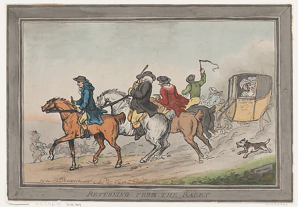 Thomas Rowlandson, Returning from the Races