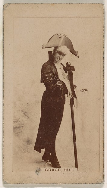 Kinney Brothers Tobacco Company, Grace Hill, from the Actresses series (N245) issued by Kinney Brothers to promote Sweet Caporal Cigarettes