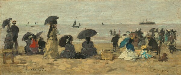 Eugène Boudin, The Beach