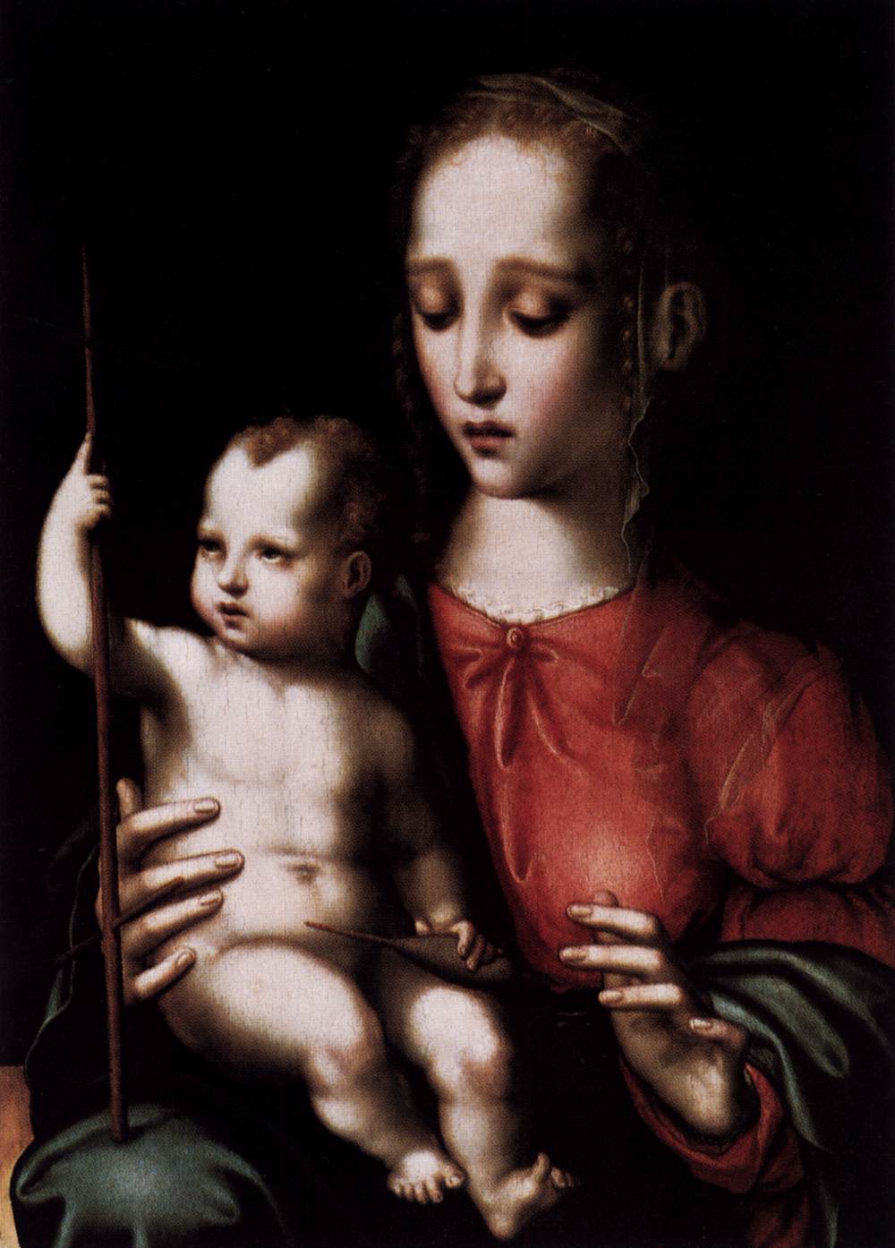 Luis de Morales, Virgin and Child with a Spindle