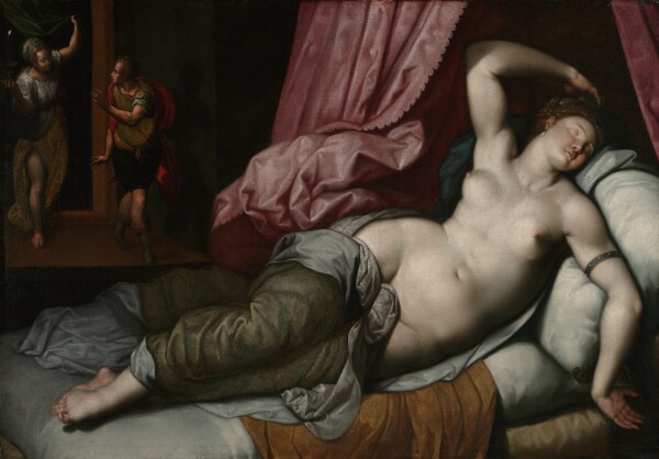 Jacob de Backer, Paris Being Admitted to the Bedchamber of Helen