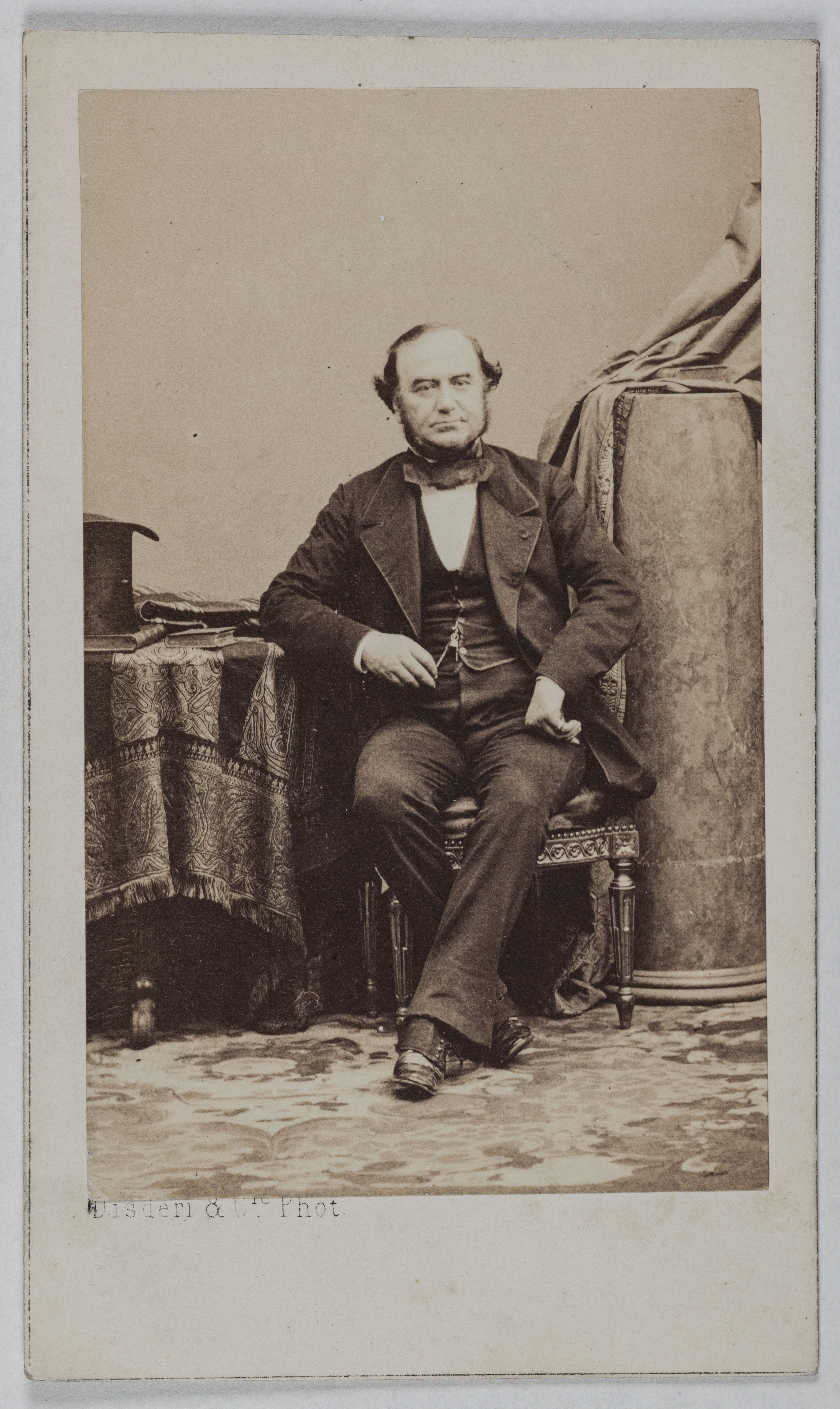 André-Adolphe-Eugène Disdéri, Portrait de Gautier (conseiller d'Etat, secrétaire des Beaux-arts, secrétaire de la maison de l'Empereur Napoléon III)