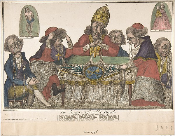 Anonymous, French, 18th century, The Last Papal Assembly (La dernière assemblée papale)