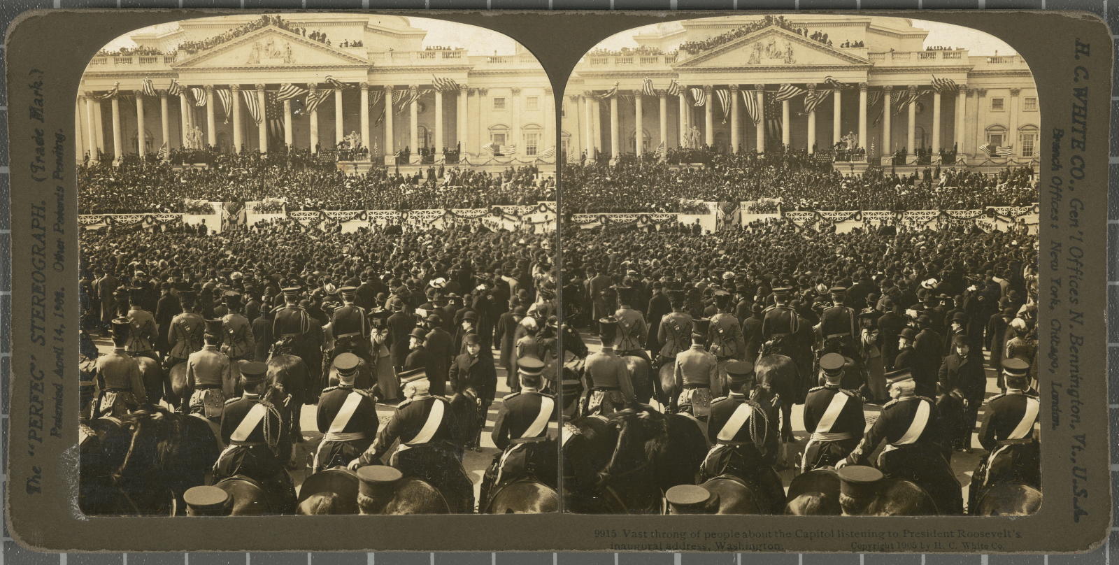 Desconegut, Vast throng of people the Capitol President Roosevelt’s inaugural Roosevelt’ s, Washington. White, H.C. & Co., The\ ‘Perfec\’ Stereograph.