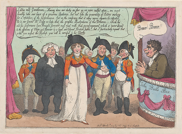 Thomas Rowlandson, Mrs. Clarke's Farewell To Her Audience. Tailpiece