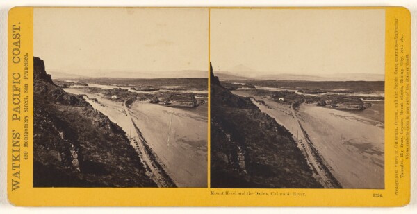 Carleton Watkins, Mount Hood and the Dalles, Columbia River.