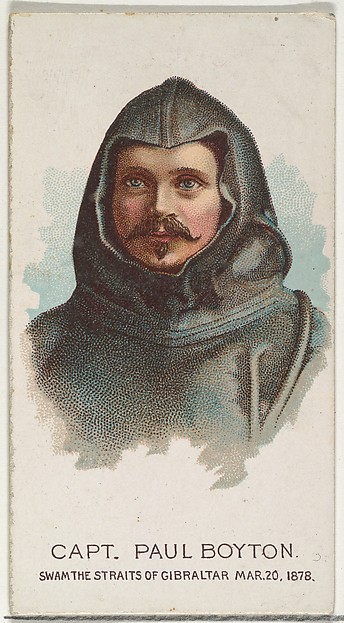 Allen & Ginter, Captain Paul Boyton, Swam the Straits of Gibraltar, from World's Champions, Series 2 (N29) for Allen & Ginter Cigarettes