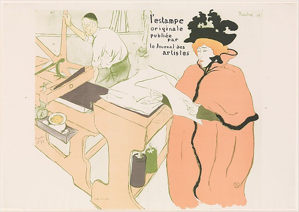 Henri de Toulouse-Lautrec, Cover for "L'Estampe originale, Album I, publiée par les Journal des Artistes"