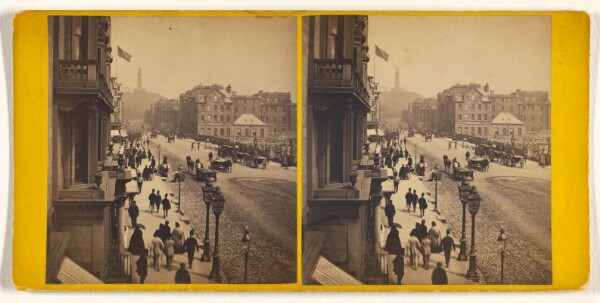 George Washington Wilson, Princes Street, Edinburgh, looking to the Calton Hill.