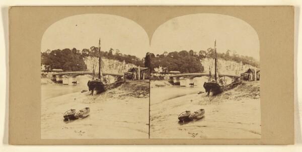 London Stereoscopic and Photographic Company, Bridge over the Wye, Chepstow, Monmouthshire.