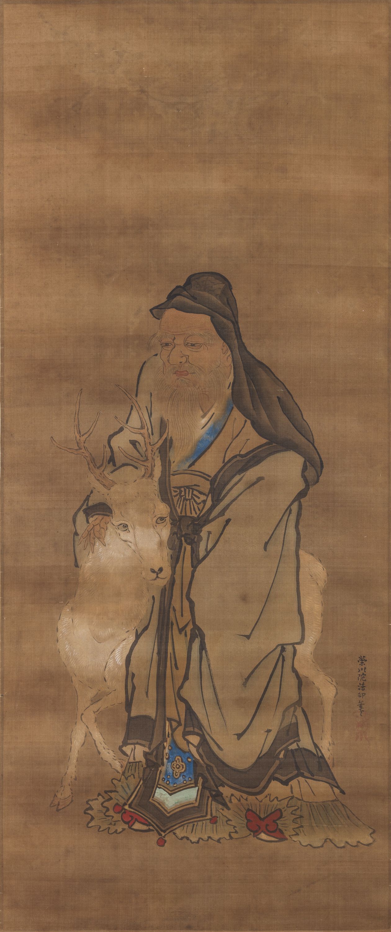 Unknown artist, Daikokuten avec une biche