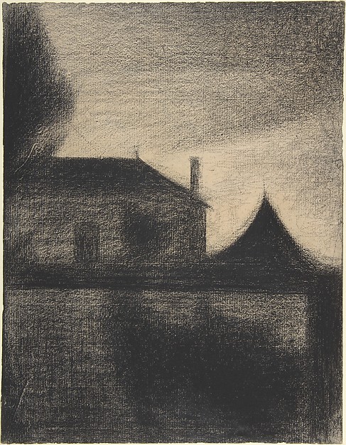 Georges Seurat, House at Dusk (La Cité)