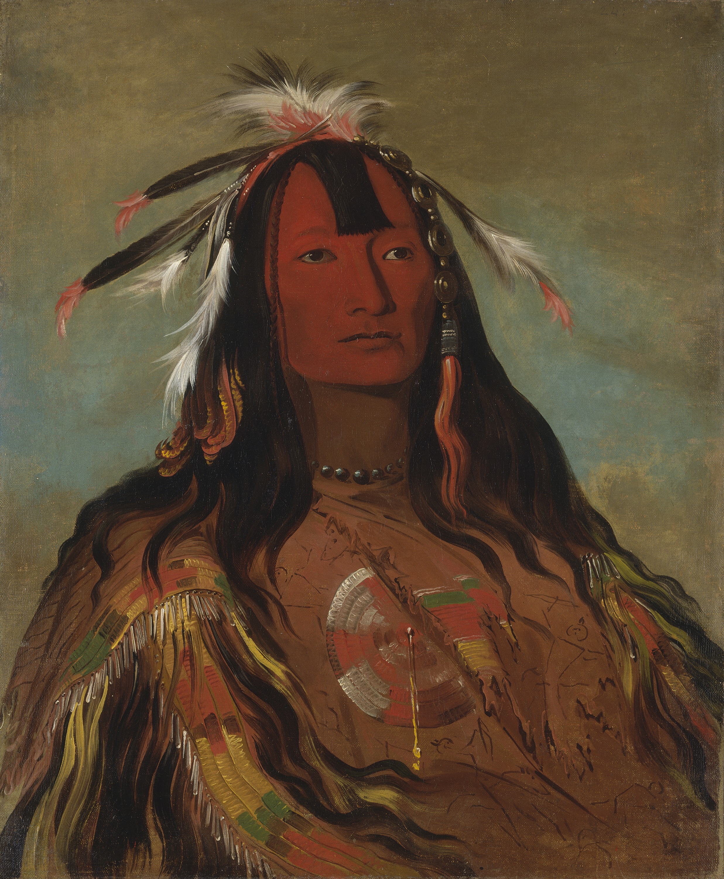 George Catlin, Hee-oh'ks-te-kin, Rabbit's Skin Leggings