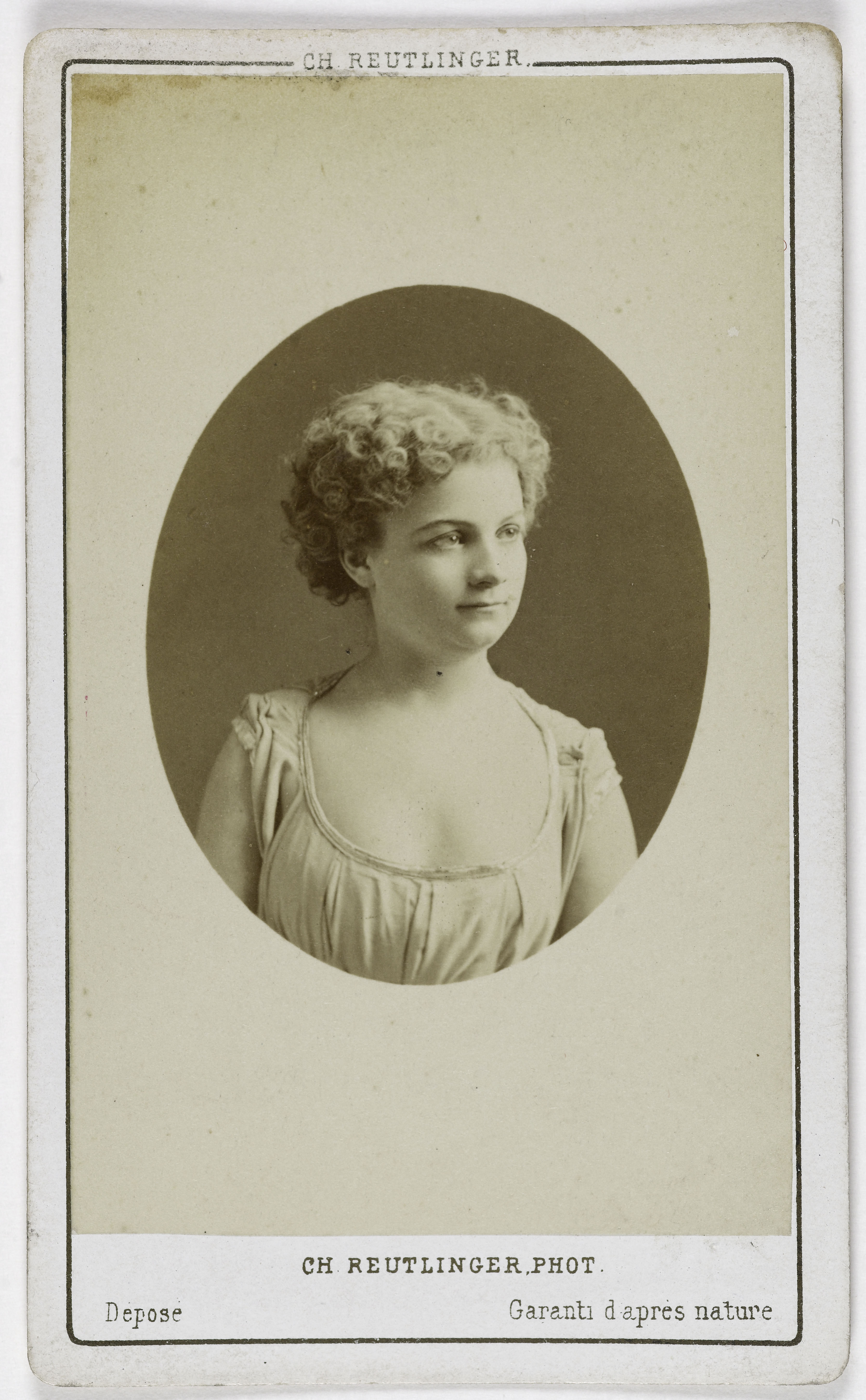 Charles Reutlinger, Portrait de Marie Dordan (actrice aux Folies dramatiques et au théâtre de la Renaissance)