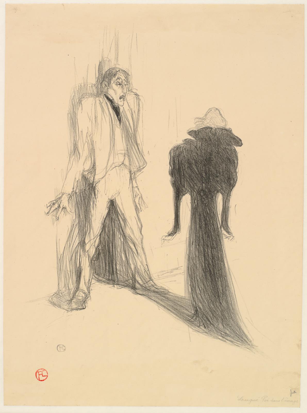 Henri de Toulouse-Lautrec, Lugné Poë et Berthe Bady dans L'Image