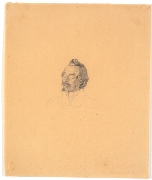Wilhelm Bendz, Portræt af glasmaler Friedrich Vörtel