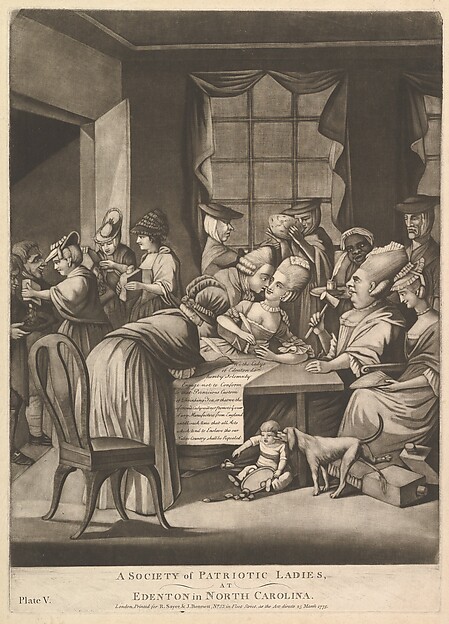 Philip Dawe, A Society of Patriotic Ladies, at Edenton in North Carolina